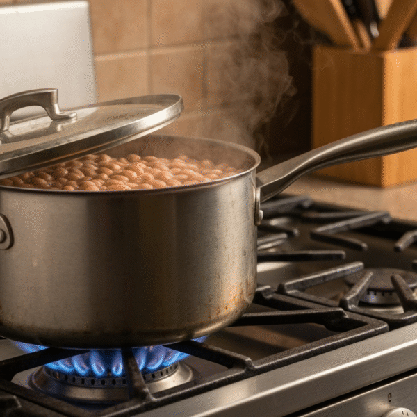 Czy fasolę gotować pod przykryciem?