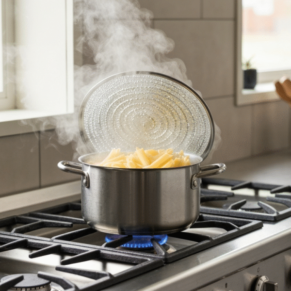 Czy makaron gotować pod przykryciem?